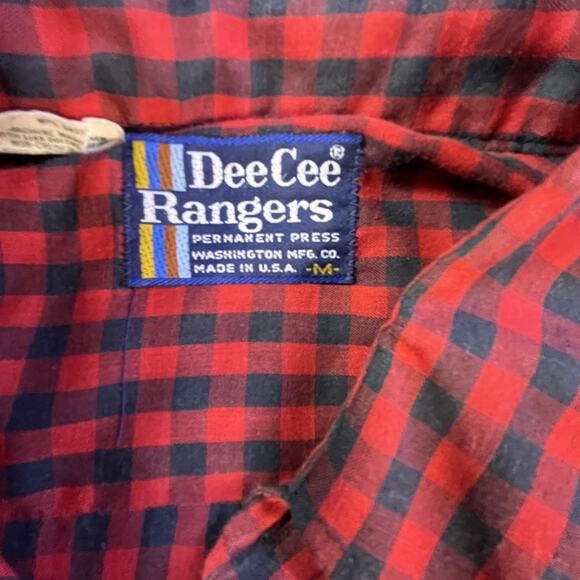 Vintage DeeCee Rangers Plaid Pearl Snap Shirt - Picture 4 of 10